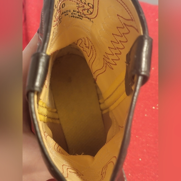 Durango Lizard Print Slip-on On Cowboy/Western Rodeo Boots Size 5 1/2 D BT940 - Picture 8 of 16